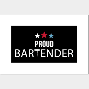 Proud Bartender Barkeeper Alexandria Ocasio-Cortez Posters and Art